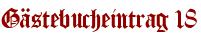 Gästebucheintrag 18