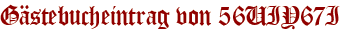 Gästebucheintrag von 56UIY67I