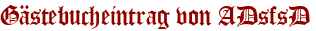 Gästebucheintrag von ADsfsD