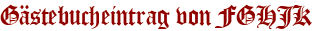 Gästebucheintrag von FGHJK