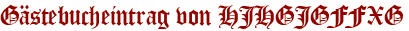 Gästebucheintrag von HJHGJGFFXG