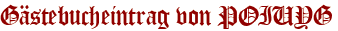 Gästebucheintrag von POIUYG