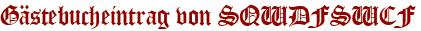 Gästebucheintrag von SQWDFSWCF