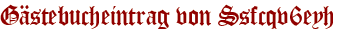 Gästebucheintrag von Ssfcqv6eyh