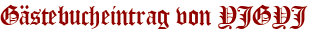 Gästebucheintrag von YJGYJ