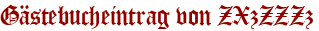 Gästebucheintrag von ZXzZZZz