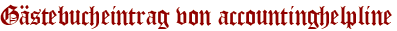 Gästebucheintrag von accountinghelpline