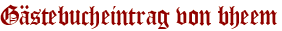 Gästebucheintrag von bheem
