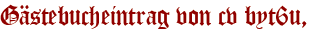 Gästebucheintrag von cv byt6u,
