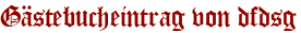 Gästebucheintrag von dfdsg
