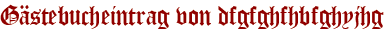Gästebucheintrag von dfgfghfhbfghyjhg