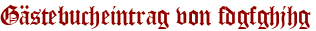 Gästebucheintrag von fdgfghjhg