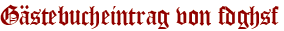 Gästebucheintrag von fdghsf