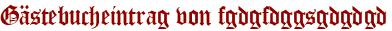 Gästebucheintrag von fgdgfdggsgdgdgd