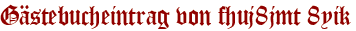 Gästebucheintrag von fhuj8jmt 8yik