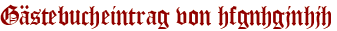 Gästebucheintrag von hfgnhgjnhjh