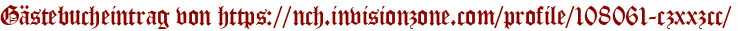 Gästebucheintrag von https://nch.invisionzone.com/profile/108061-czxxzcc/