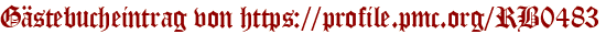 Gästebucheintrag von https://profile.pmc.org/RB0483