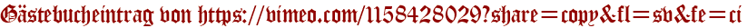Gästebucheintrag von https://vimeo.com/1158428029?share=copy&amp;amp;amp;fl=sv&amp;amp;amp;fe=ci