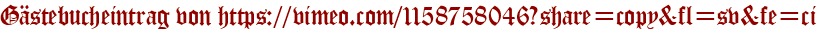 Gästebucheintrag von https://vimeo.com/1158758046?share=copy&amp;amp;amp;fl=sv&amp;amp;amp;fe=ci