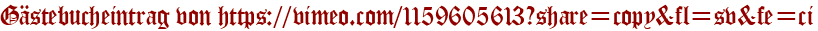 Gästebucheintrag von https://vimeo.com/1159605613?share=copy&amp;amp;amp;fl=sv&amp;amp;amp;fe=ci