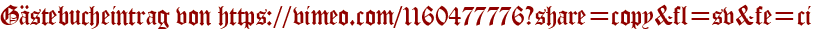 Gästebucheintrag von https://vimeo.com/1160477776?share=copy&amp;amp;amp;fl=sv&amp;amp;amp;fe=ci