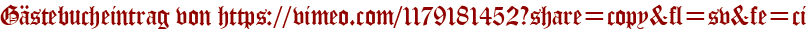 Gästebucheintrag von https://vimeo.com/1179181452?share=copy&amp;amp;amp;fl=sv&amp;amp;amp;fe=ci