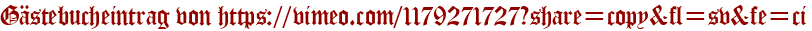 Gästebucheintrag von https://vimeo.com/1179271727?share=copy&amp;amp;amp;fl=sv&amp;amp;amp;fe=ci