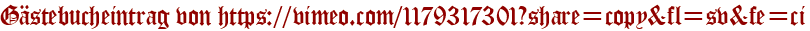 Gästebucheintrag von https://vimeo.com/1179317301?share=copy&amp;amp;amp;fl=sv&amp;amp;amp;fe=ci