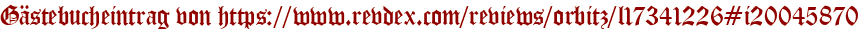 Gästebucheintrag von https://www.revdex.com/reviews/orbitz/l17341226#i20045870
