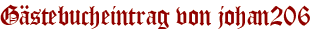 Gästebucheintrag von johan206