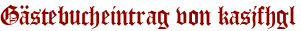 Gästebucheintrag von kasjfhgl