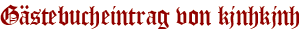 Gästebucheintrag von kjnhkjnh