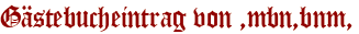 Gästebucheintrag von ,mbn,bnm,