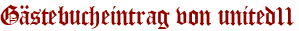 Gästebucheintrag von united11