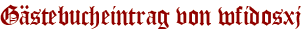 Gästebucheintrag von wfidosxj