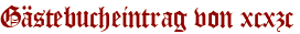 Gästebucheintrag von xcxzc