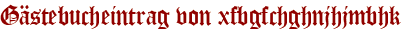 Gästebucheintrag von xfbgfchghnjhjmbhk