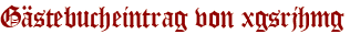 Gästebucheintrag von xgsrjhmg
