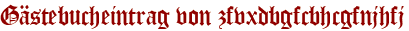 Gästebucheintrag von zfvxdbgfcbhcgfnjhfj